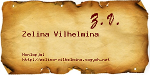 Zelina Vilhelmina névjegykártya